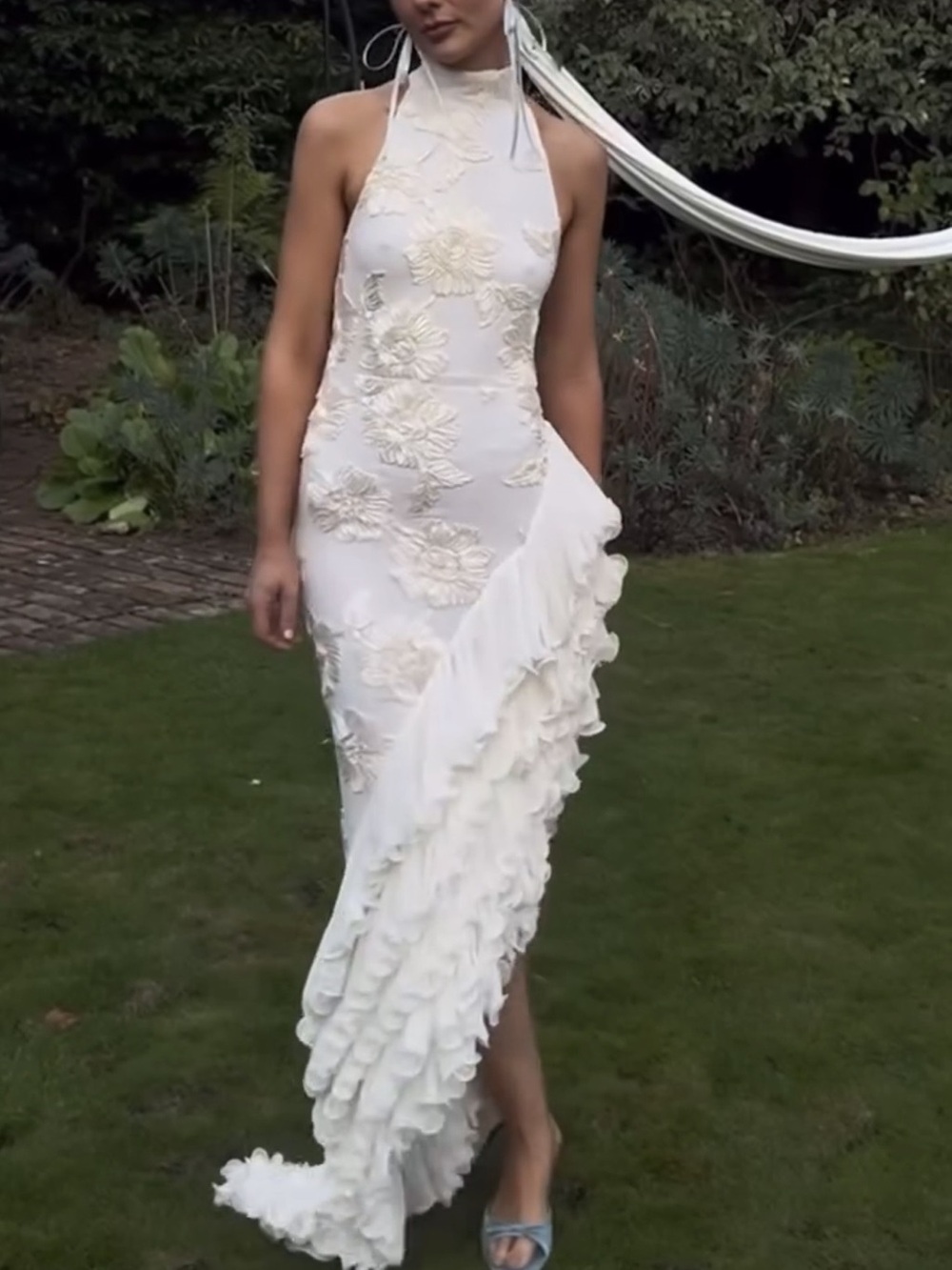 NWT Rotate asymmetrical gown